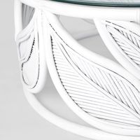 Seville Leaf Table White