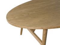 Jerico Oval Oak Dining Table Natural 260cm