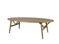 Jerico Oval Oak Dining Table Natural 260cm