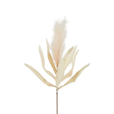 Feather Pampas Stem 87cm Cream