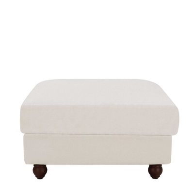 Slip Cover Only - Noosa Hamptons Ottoman Pebble