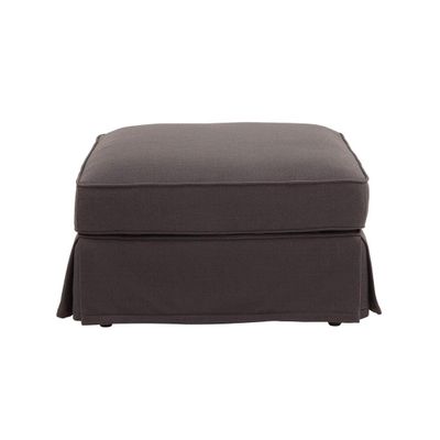 Slip Cover Only - Noosa Hamptons Ottoman Charcoal
