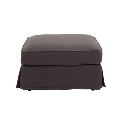 Slip Cover Only - Noosa Hamptons Ottoman Charcoal