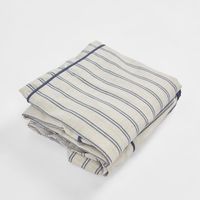 Slip Cover Only - Noosa Hamptons Ottoman Blue Pin Stripe