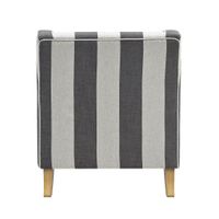 Bondi Hamptons Armchair Grey/Cream Stripe**
