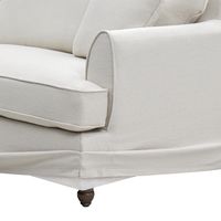 Slip Cover Only - Byron Hamptons 4 Seat Sofa Ivory