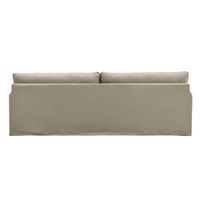 Slip Cover Only - Byron Hamptons 4 Seat Sofa Natural W/White Piping