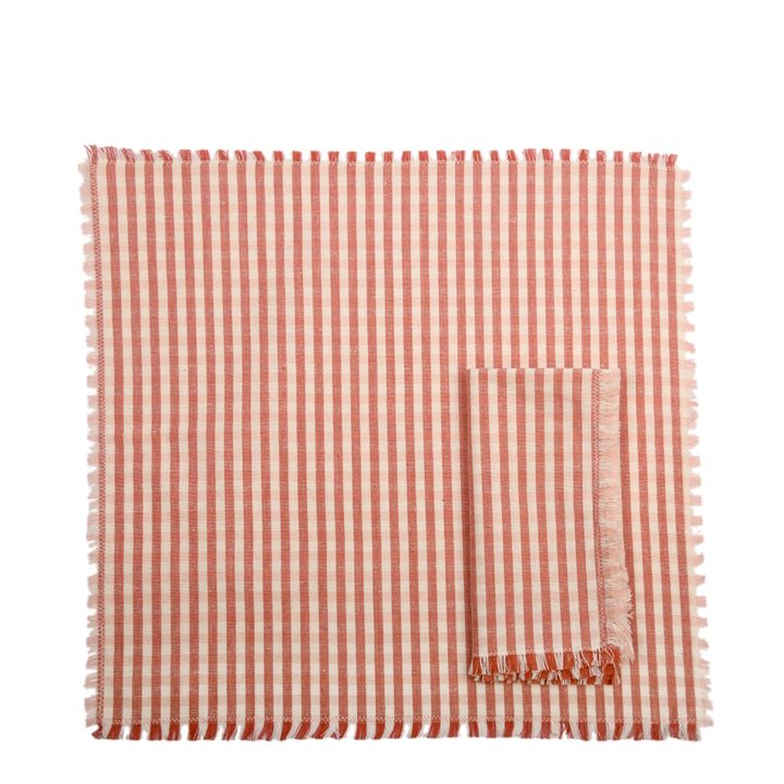 Gingham Napkins Set Of 4  Fig