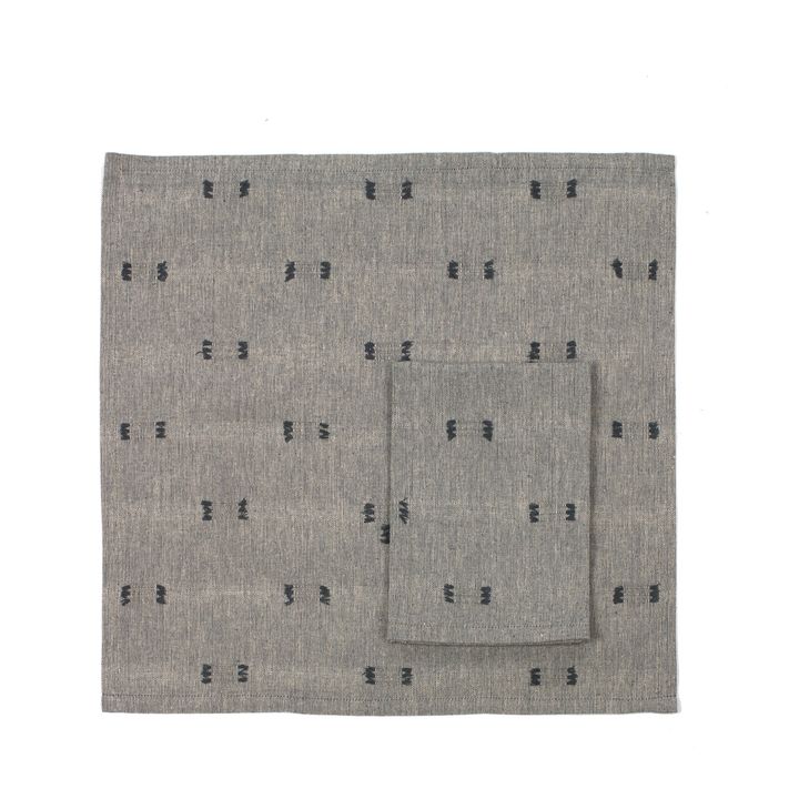 Tuft Napkin Dark Slate Set of 4