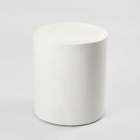 Vargo  Drum Stool White