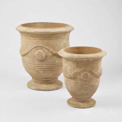 Anduze Planter Set of 2 Antique Finish