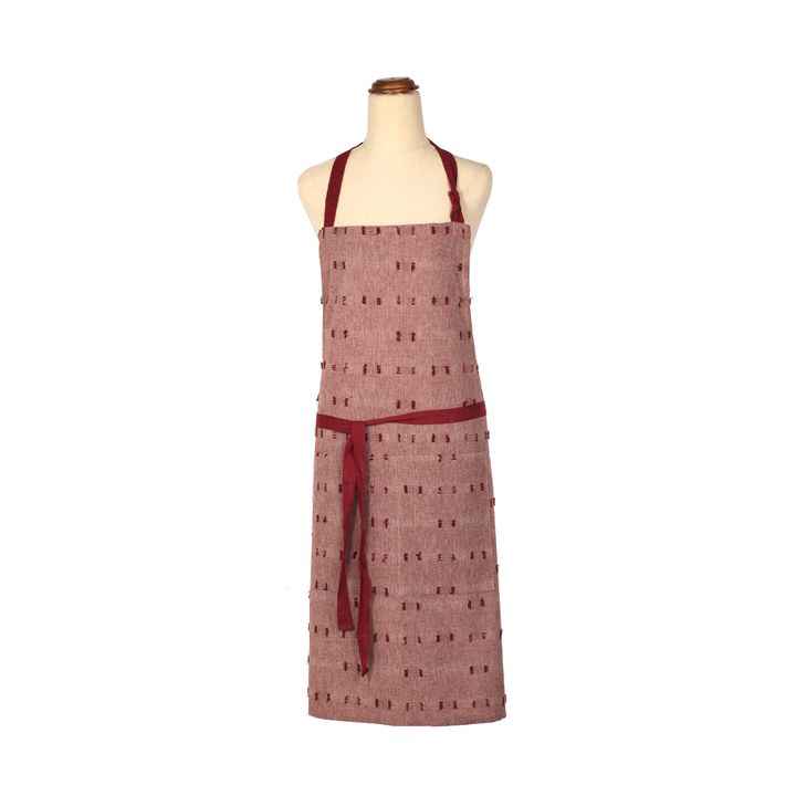 Tuft Apron Ruby