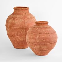 Chika Vase Terracotta Medium