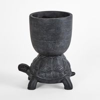 Terry Turtle Planter Black Large