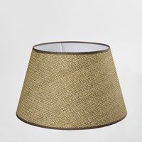 Basket Weave Taper Lamp Shade Large Brown