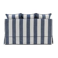 Slip Cover Only - Noosa Hamptons 2 Seat Sofa Denim/Cream Stripe