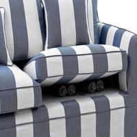 Slip Cover Only - Noosa Hamptons 2 Seat Sofa Denim/Cream Stripe