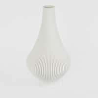 Verne 3D Vase LGE White