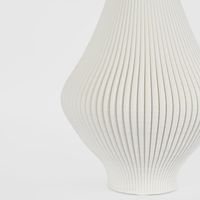 Verne 3D Vase LGE White