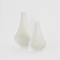 Verne 3D Vase SML White