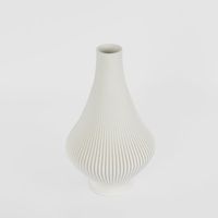 Verne 3D Vase SML White