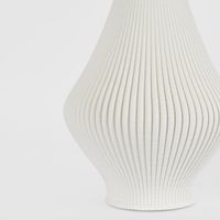 Verne 3D Vase SML White