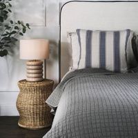 Bentley Taupe Table  Lamp & Linen Shade