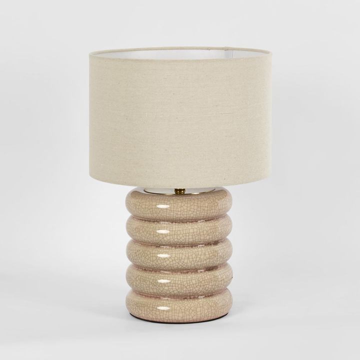 Bentley Taupe Table  Lamp & Linen Shade