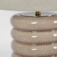 Bentley Taupe Table  Lamp & Linen Shade