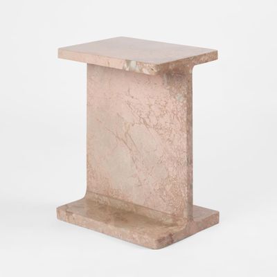 Iza I Beam Side Table Pink