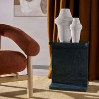 Iza I Beam Side Table Green
