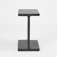 Iza I Beam Marble Side Table Green