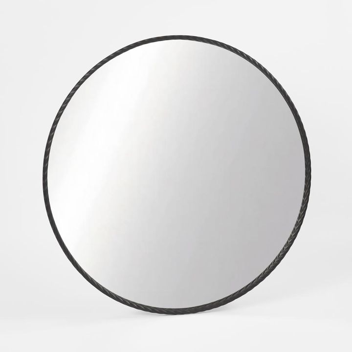 Palais Round Mirror Large Black