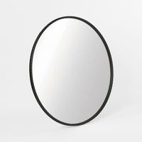 Palais Round Mirror Large Black