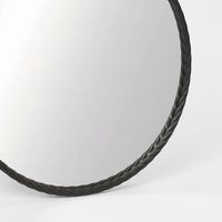 Palais Round Mirror Small Black