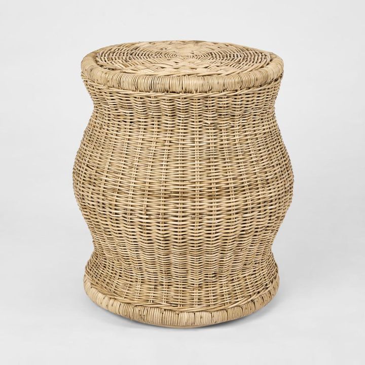 Long Island Rattan Side Table