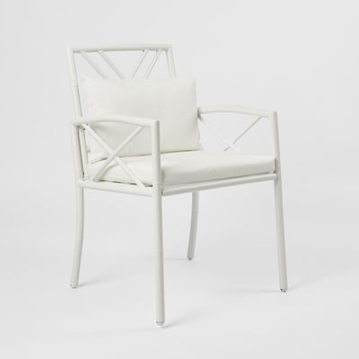 Elodie Outdoor Dining Chair White