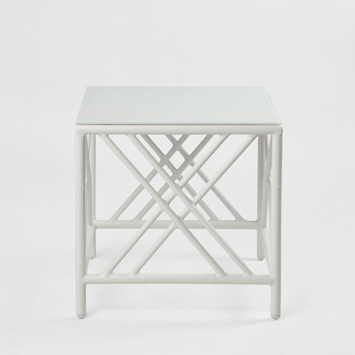Elodie Outdoor Side Table White