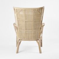 Duke Highback Armchair Natural Whitewash