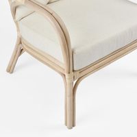 Duke Highback chair Natural Whitewash