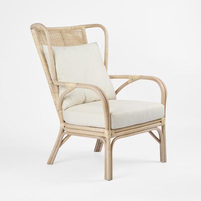 Duke Highback chair Natural Whitewash