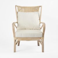 Duke Highback chair Natural Whitewash