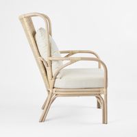 Duke Highback Armchair Natural Whitewash