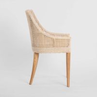 Charlotte Rattan Dining Chair Natural Whitewash