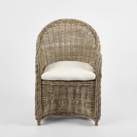 Long Island Wicker Chair with Cushion - Outdoor Under-Cover