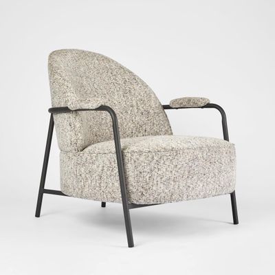 Bon Armchair Black/Grey Fabric