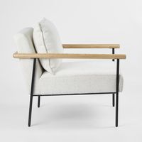 Liam Armchair Ivory & Natural