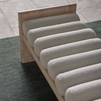 Ava Bench Seat Ivory & Natural