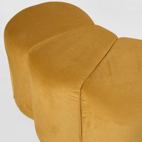 Ridge Bench Ottoman Mustard