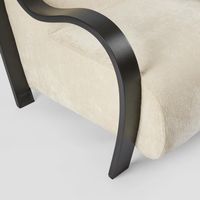 Apollo Armchair Ivory & Black